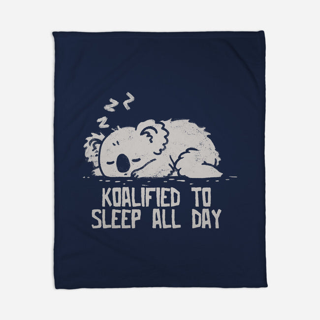 Koalified To Sleep All Day-None-Fleece-Blanket-koalastudio