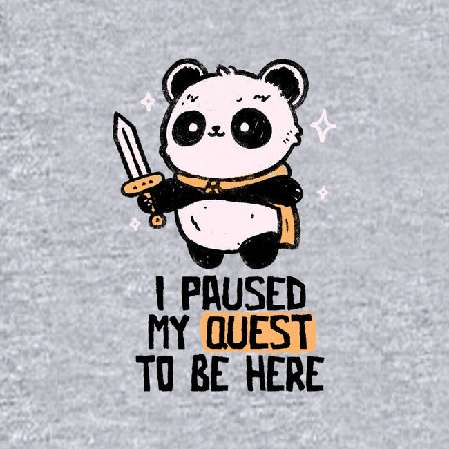 I Paused My Quest To Be Here-Womens-V-Neck-Tee-koalastudio