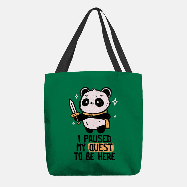 I Paused My Quest To Be Here-None-Basic Tote-Bag-koalastudio