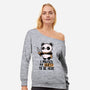 I Paused My Quest To Be Here-Womens-Off Shoulder-Sweatshirt-koalastudio