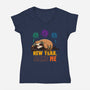 New Year Same Me-Womens-V-Neck-Tee-Boggs Nicolas