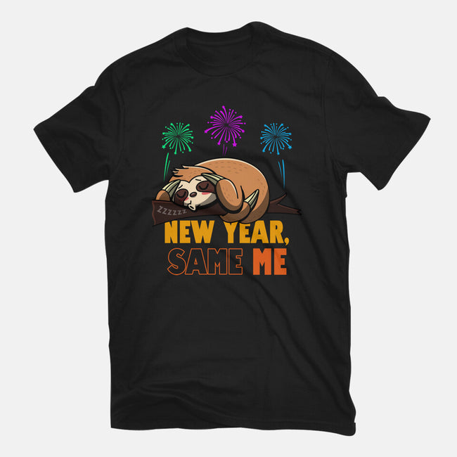 New Year Same Me-Womens-Basic-Tee-Boggs Nicolas