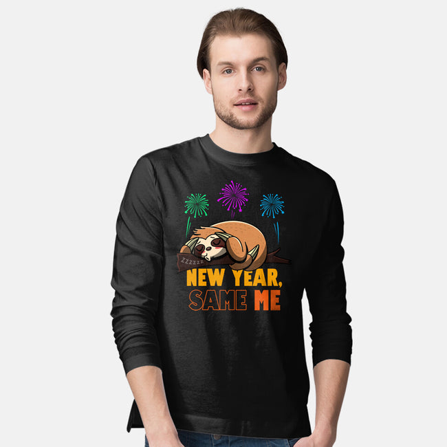 New Year Same Me-Mens-Long Sleeved-Tee-Boggs Nicolas