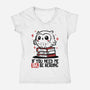 If You Need Me Owl Be Reading-Womens-V-Neck-Tee-koalastudio