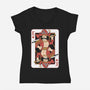 Pirate King Card-Womens-V-Neck-Tee-naomori