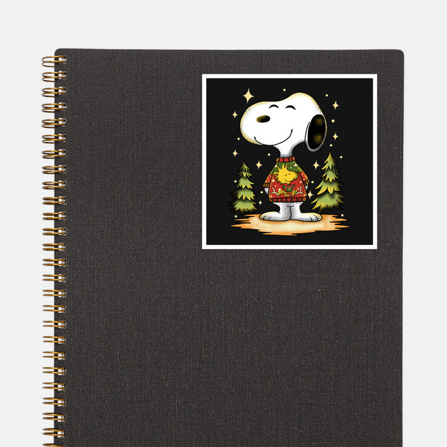 Snoopy's Cozy Christmas-None-Glossy-Sticker-JamesQJO