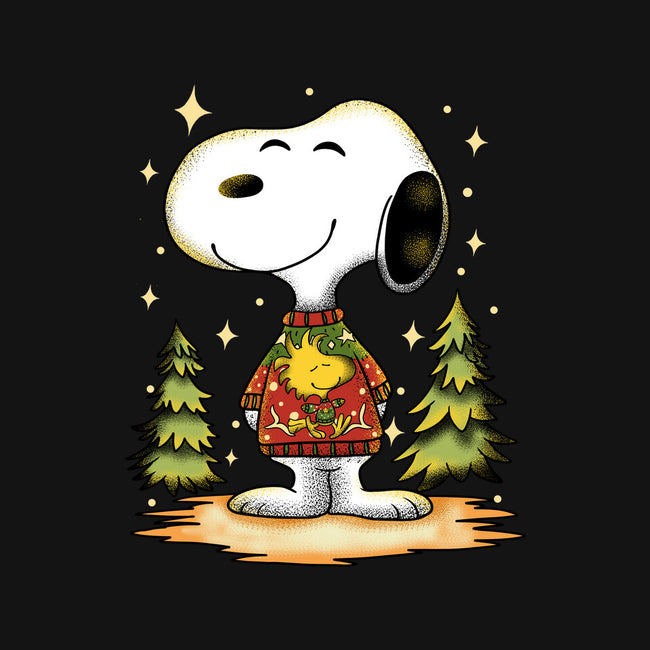 Snoopy's Cozy Christmas-Womens-Off Shoulder-Tee-JamesQJO