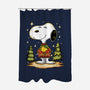 Snoopy's Cozy Christmas-None-Polyester-Shower Curtain-JamesQJO