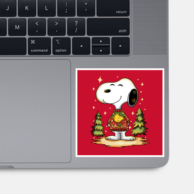 Snoopy's Cozy Christmas-None-Glossy-Sticker-JamesQJO