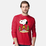 Snoopy's Cozy Christmas-Mens-Long Sleeved-Tee-JamesQJO