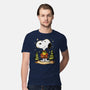 Snoopy's Cozy Christmas-Mens-Premium-Tee-JamesQJO