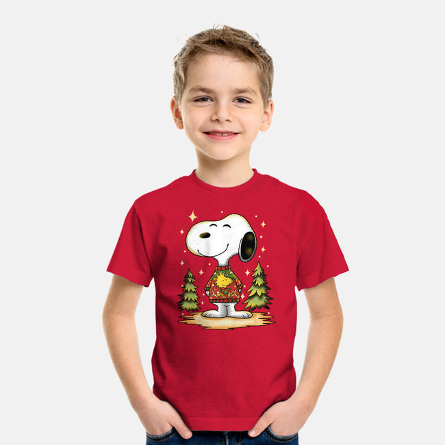 Snoopy's Cozy Christmas-Youth-Basic-Tee-JamesQJO