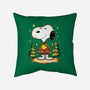 Snoopy's Cozy Christmas-None-Removable Cover w Insert-Throw Pillow-JamesQJO