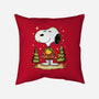 Snoopy's Cozy Christmas-None-Removable Cover w Insert-Throw Pillow-JamesQJO