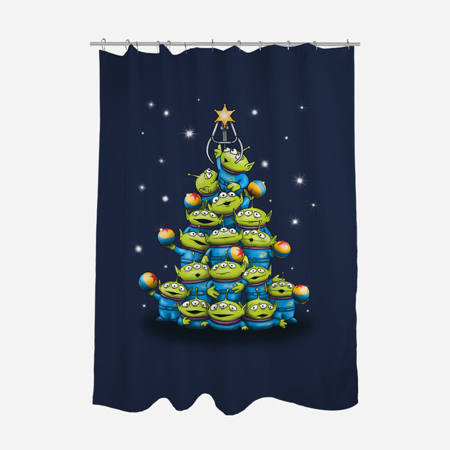 Ohh The Claw-mas Tree-None-Polyester-Shower Curtain-NMdesign