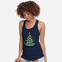 Ohh The Claw-mas Tree-Womens-Racerback-Tank-NMdesign