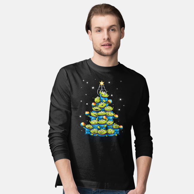 Ohh The Claw-mas Tree-Mens-Long Sleeved-Tee-NMdesign