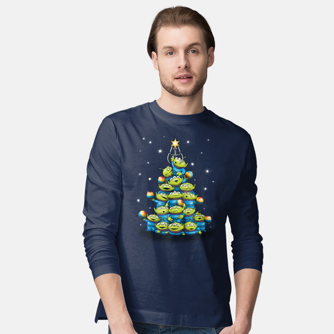 Ohh The Claw-mas Tree-Mens-Long Sleeved-Tee-NMdesign