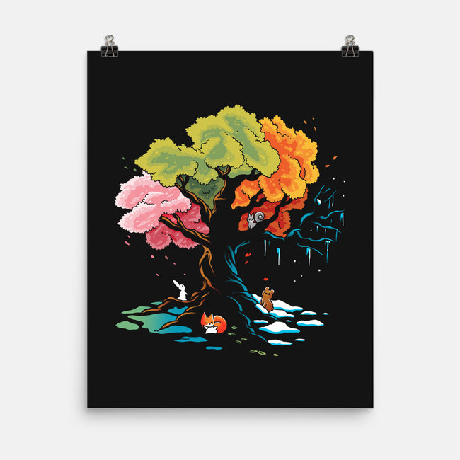 Season Tree-None-Matte-Poster-Vallina84