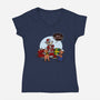 Merry Dinner-Womens-V-Neck-Tee-AndreusD