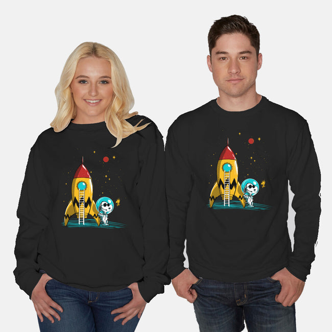 Space Explorer-Unisex-Crew Neck-Sweatshirt-kharmazero