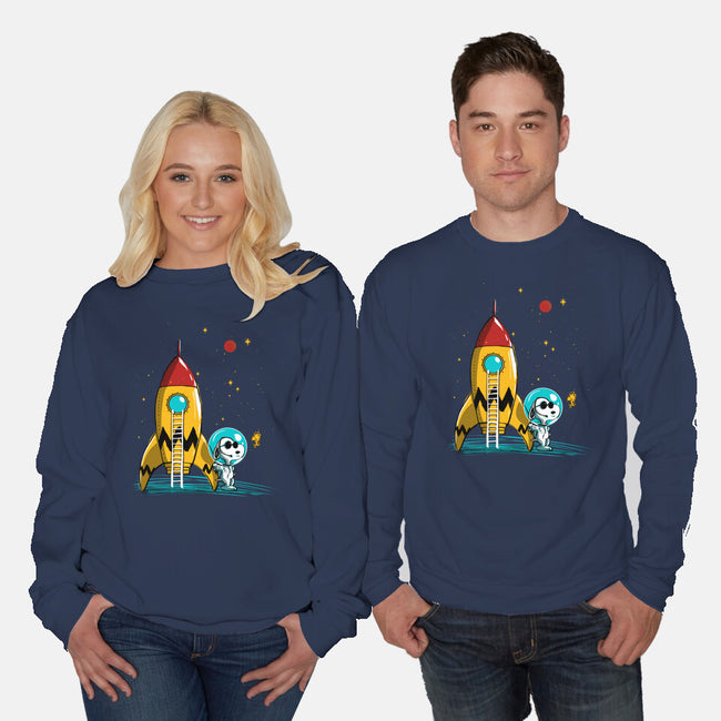 Space Explorer-Unisex-Crew Neck-Sweatshirt-kharmazero