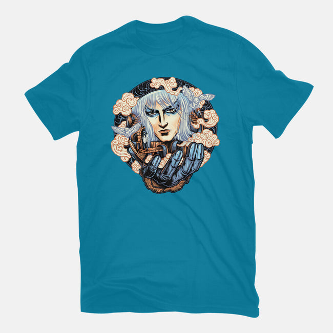 Goblin Gaze-Womens-Fitted-Tee-glitchygorilla