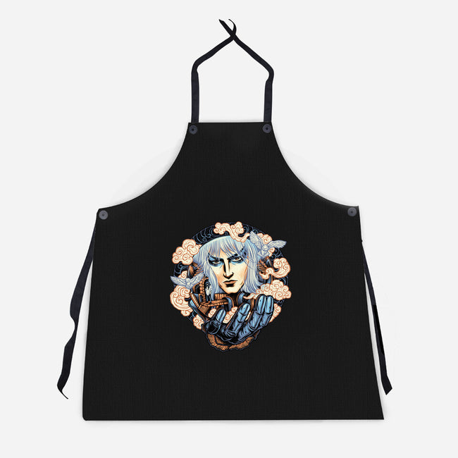 Goblin Gaze-Unisex-Kitchen-Apron-glitchygorilla