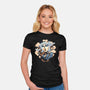 Goblin Gaze-Womens-Fitted-Tee-glitchygorilla