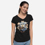 Goblin Gaze-Womens-V-Neck-Tee-glitchygorilla