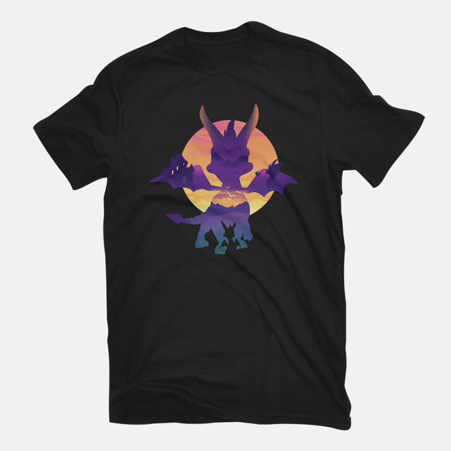 Purple Dragon-Mens-Basic-Tee-dandingeroz