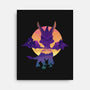 Purple Dragon-None-Stretched-Canvas-dandingeroz