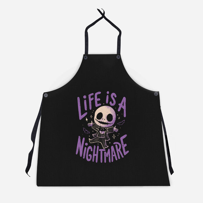 Life Is A Nightmare-Unisex-Kitchen-Apron-Arigatees