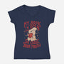 My Book Is Open-Womens-V-Neck-Tee-Arigatees