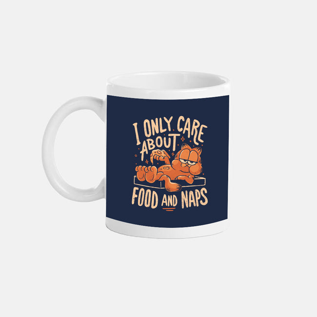 I Only Care About Food And Naps-None-Mug-Drinkware-Arigatees