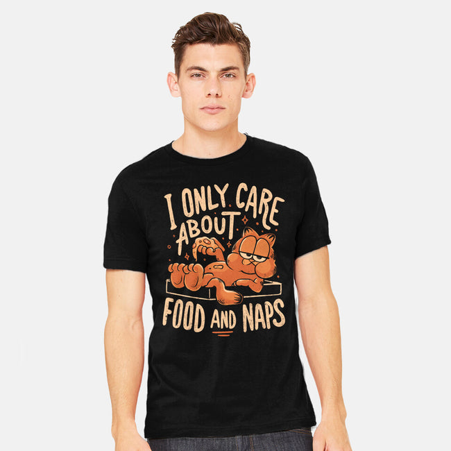 I Only Care About Food And Naps-Mens-Heavyweight-Tee-Arigatees