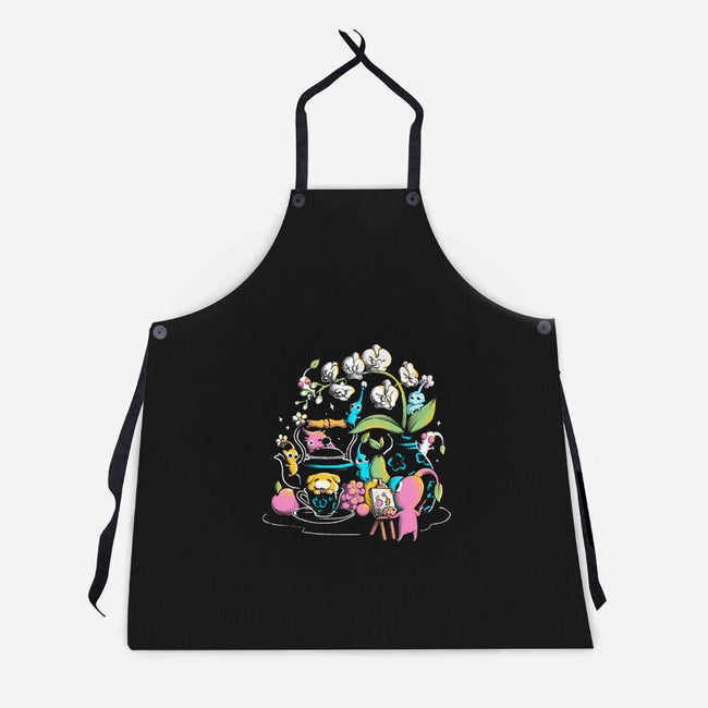 Tiny Artists-Unisex-Kitchen-Apron-eduely