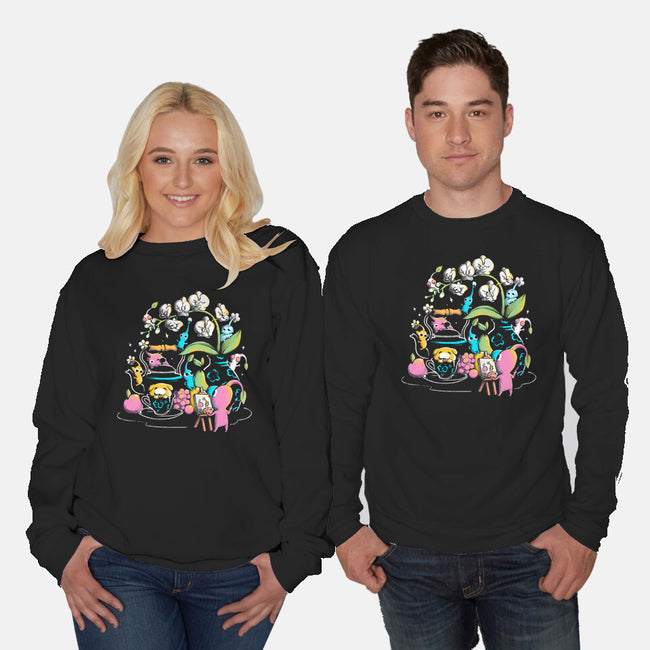 Tiny Artists-Unisex-Crew Neck-Sweatshirt-eduely