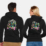 Tiny Artists-Unisex-Zip-Up-Sweatshirt-eduely