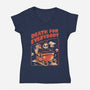 Gifts From Death-Womens-V-Neck-Tee-eduely