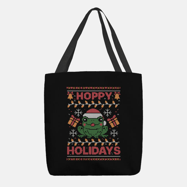 Hoppy Holidays Sweater-None-Basic Tote-Bag-eduely