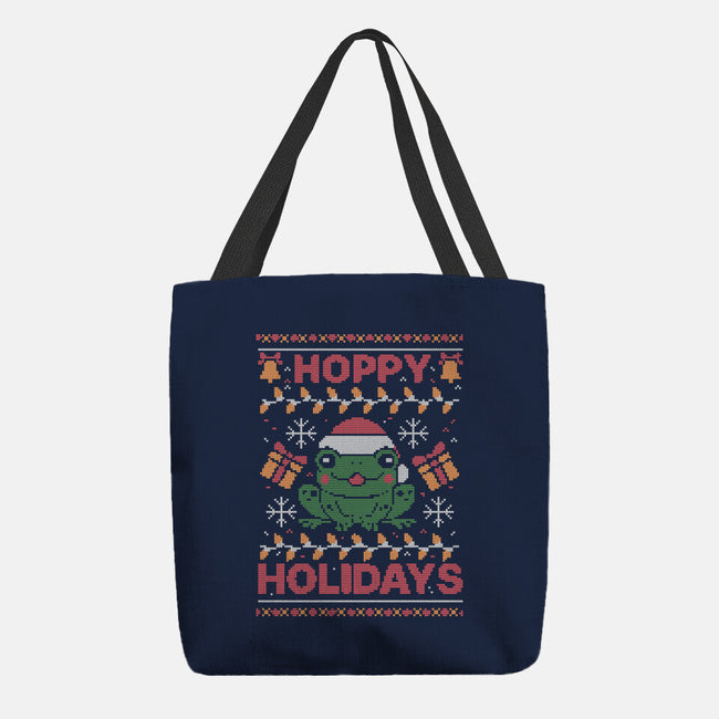 Hoppy Holidays Sweater-None-Basic Tote-Bag-eduely