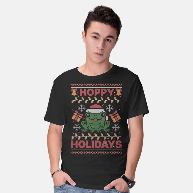 Hoppy Holidays Sweater-Mens-Basic-Tee-eduely