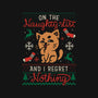 On The Naughty List-Womens-Fitted-Tee-eduely