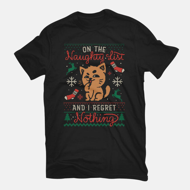 On The Naughty List-Womens-Fitted-Tee-eduely