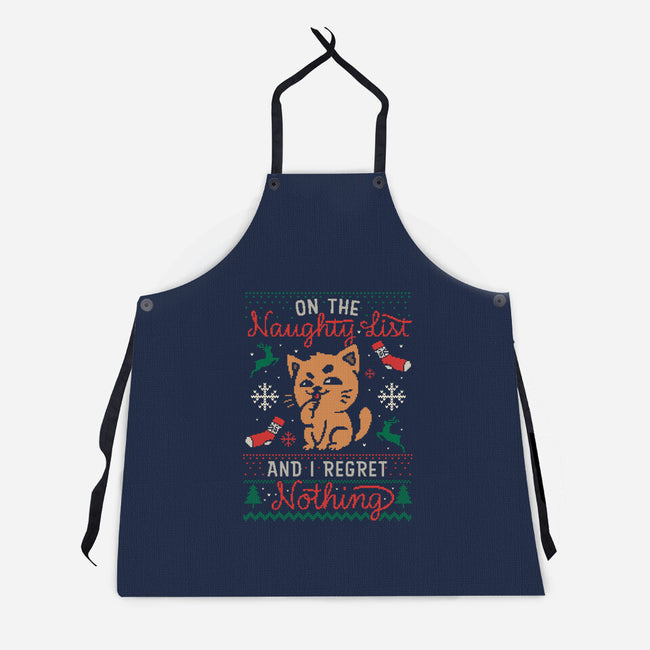 On The Naughty List-Unisex-Kitchen-Apron-eduely