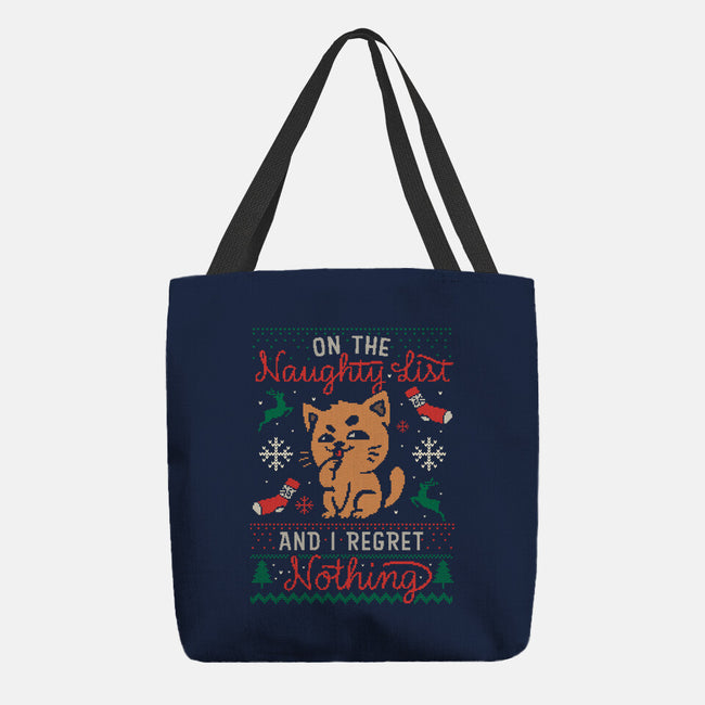 On The Naughty List-None-Basic Tote-Bag-eduely