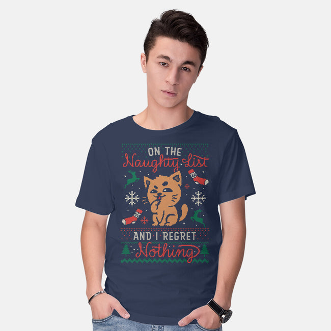 On The Naughty List-Mens-Basic-Tee-eduely