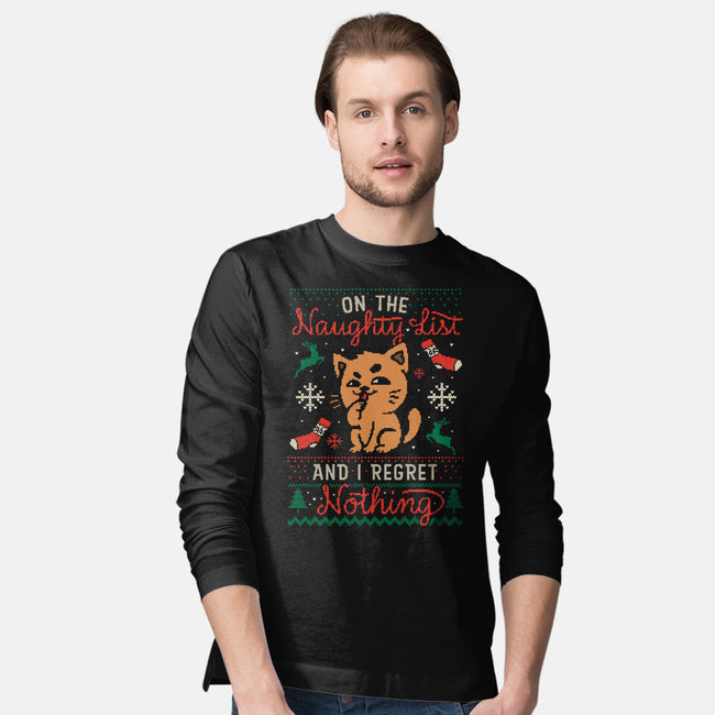 On The Naughty List-Mens-Long Sleeved-Tee-eduely