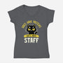 Cats Have Staff-Womens-V-Neck-Tee-koalastudio